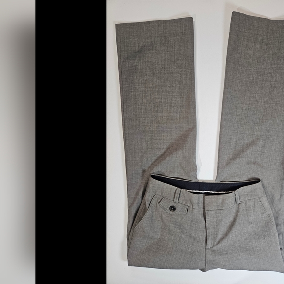 Banana Republic Dress Pants Womens Size 2 Gray Harrison Fit Stretch‎ Wool Blend - Picture 8 of 10